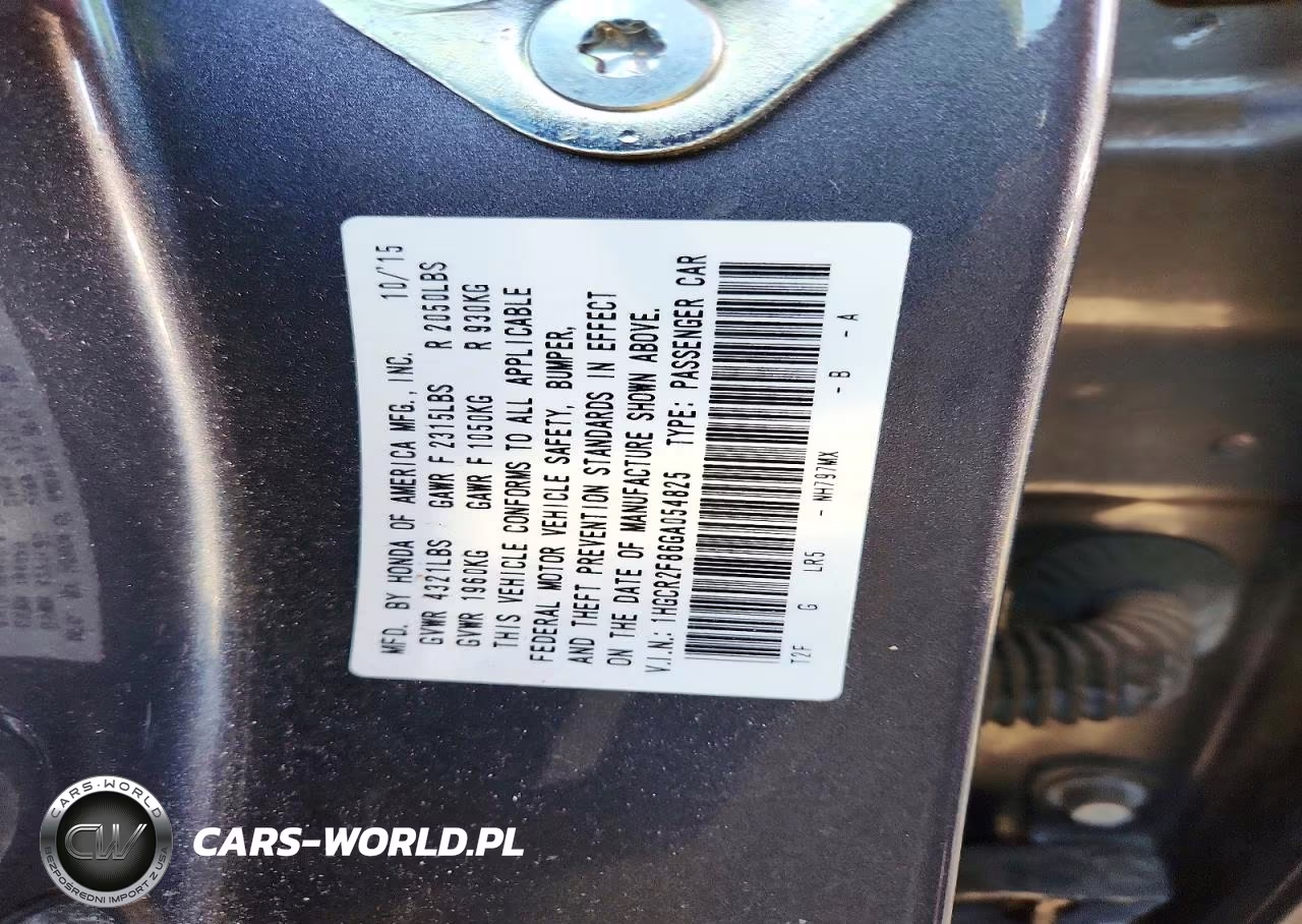 2016 Honda Accord Exl VIN:1HGCR2F86GA054825 - 13