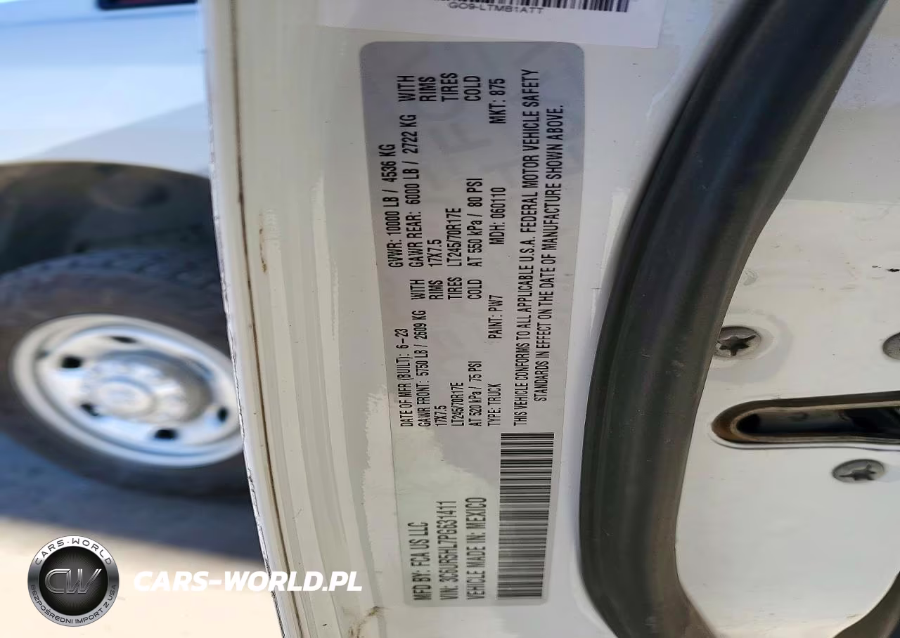2023 Ram 2500 Tradesman VIN:3C6UR5HL7PG631411 - 12