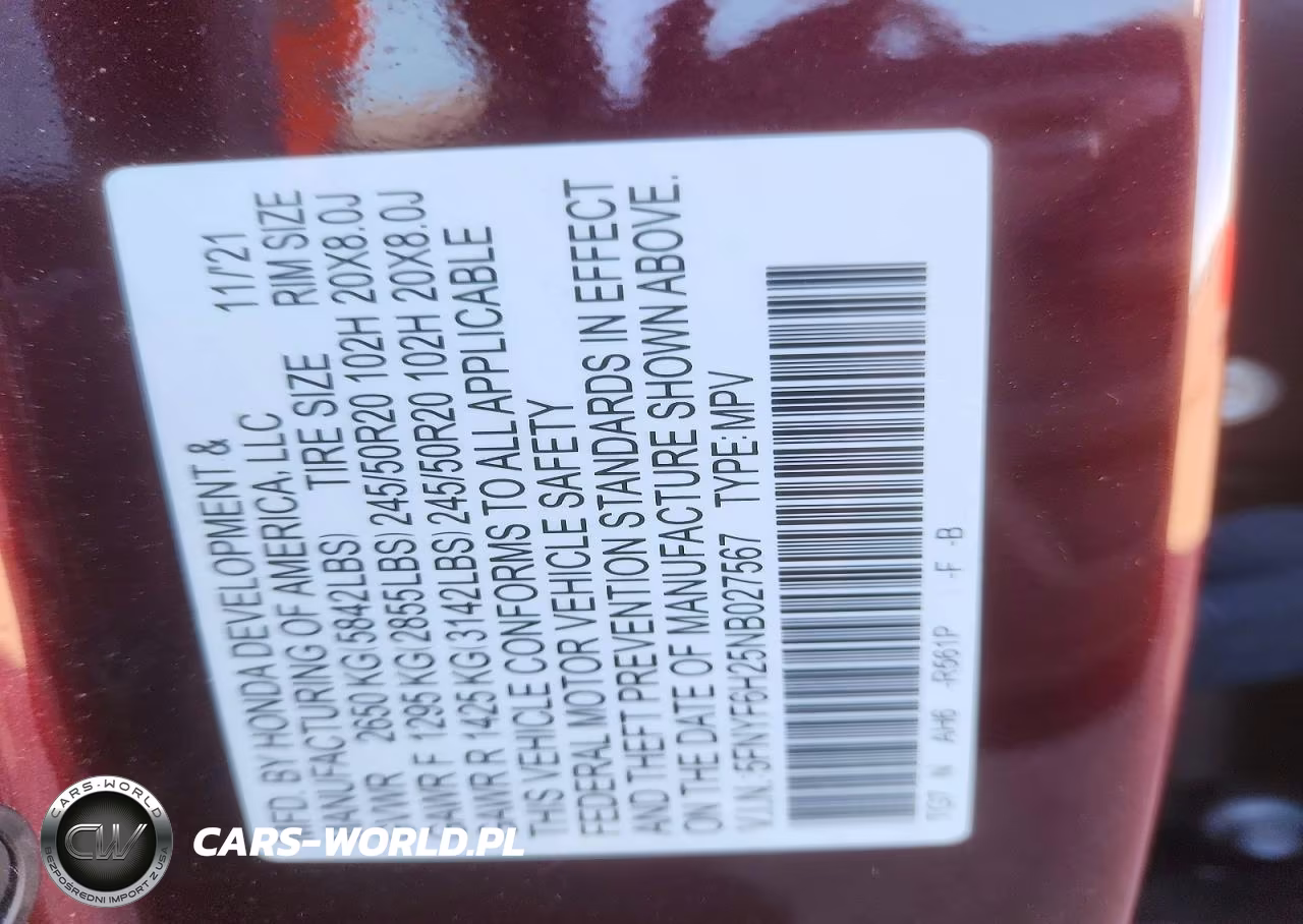 2022 Honda Pilot Se VIN:5FNYF6H25NB027567 - 12