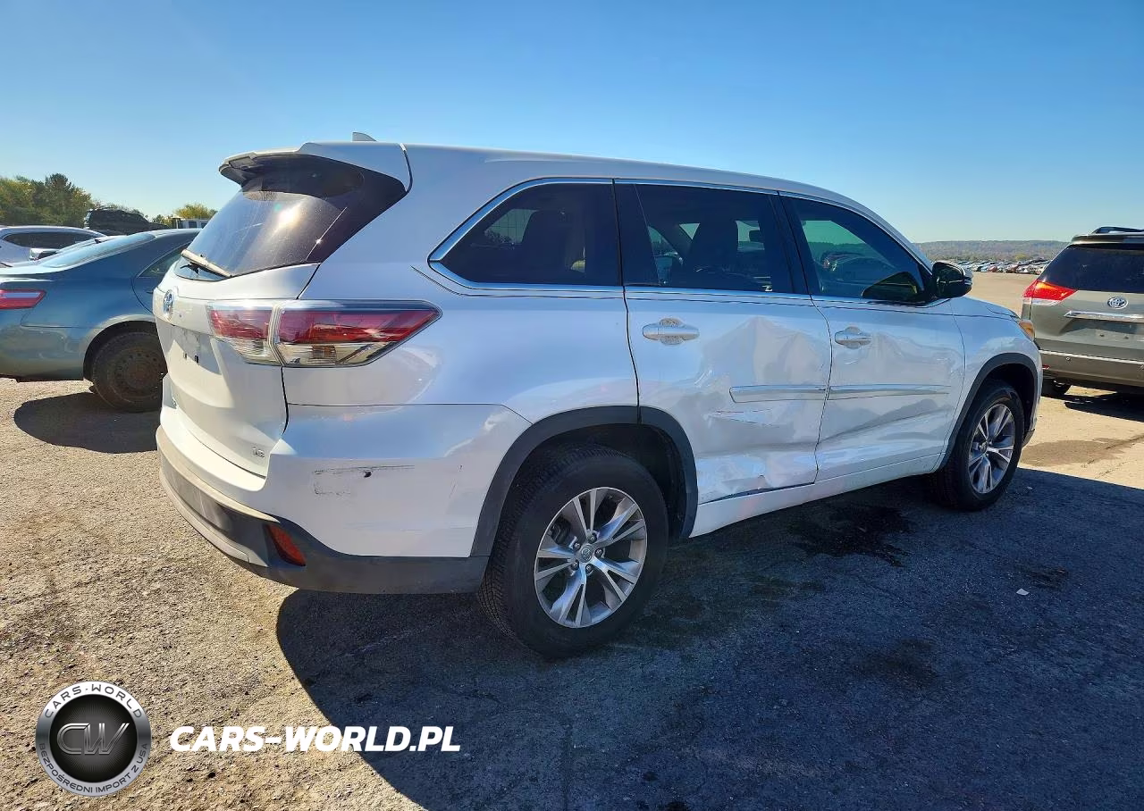2015 Toyota Highlander Le Plus VIN:5TDZKRFH6FS070837 - 3