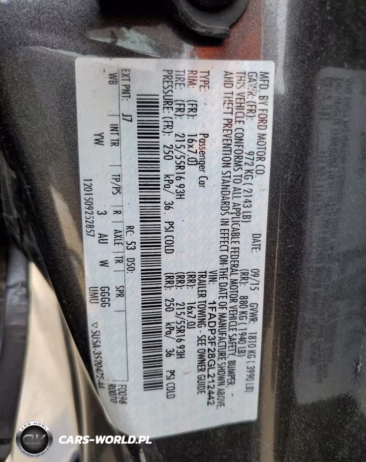 2016 Ford Focus Se VIN:1FADP3F28GL212442 - 12