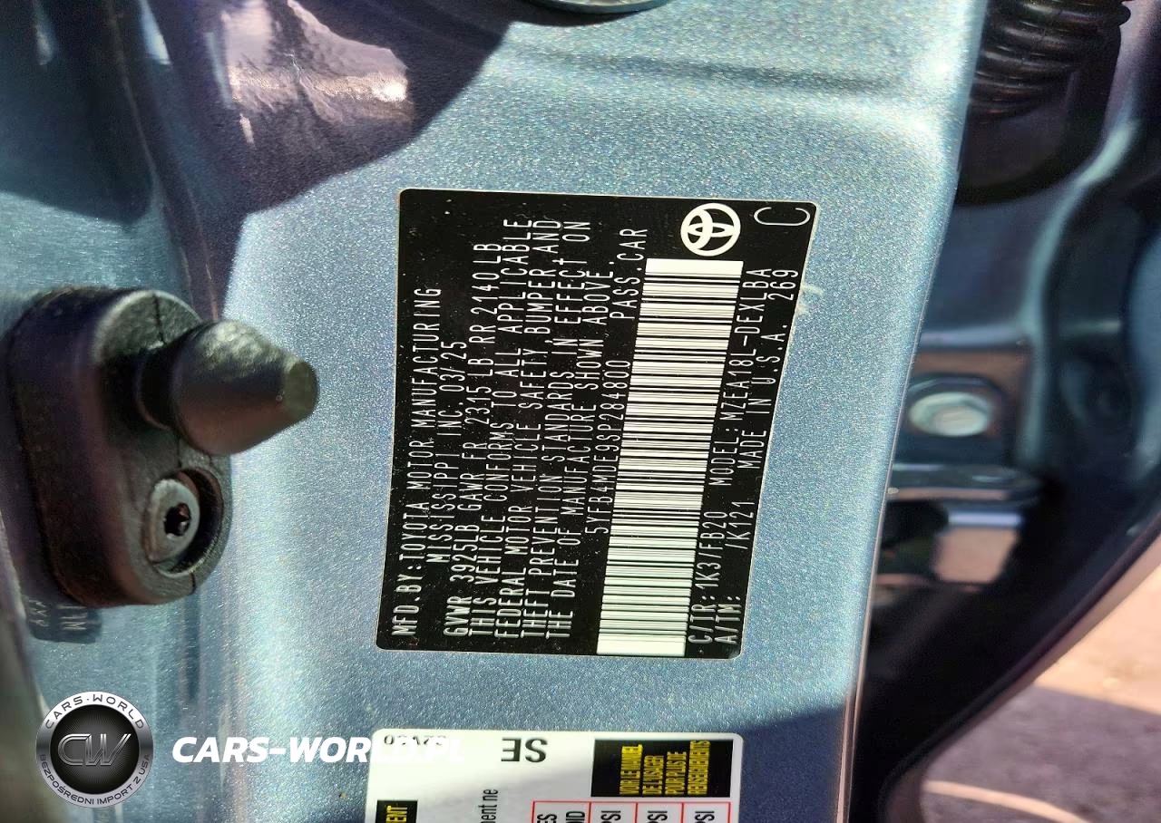 2025 Toyota Corolla Le VIN:5YFB4MDE9SP284800 - 13