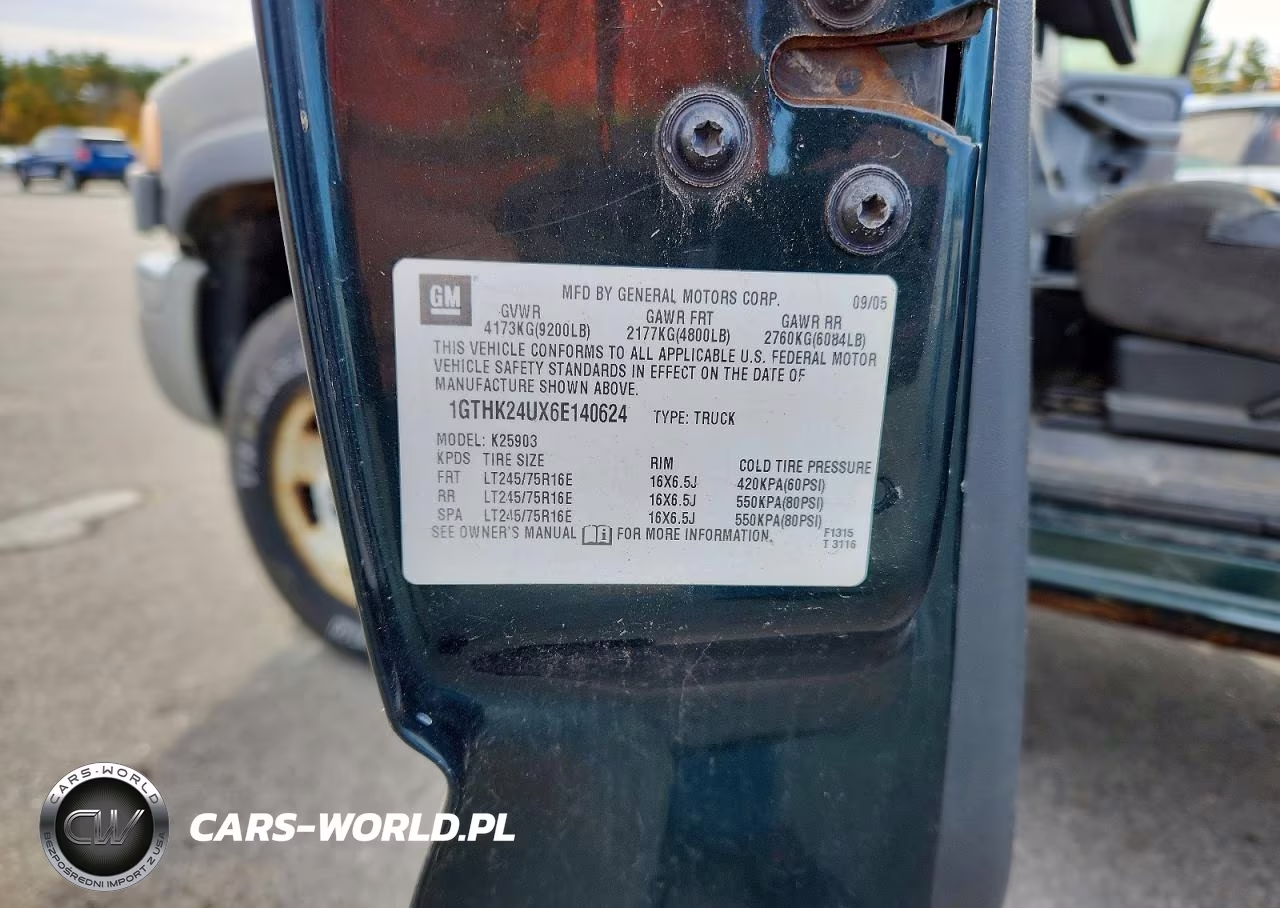 2006 GMC Sierra K2500 Heavy Duty VIN:1GTHK24UX6E140624 - 13