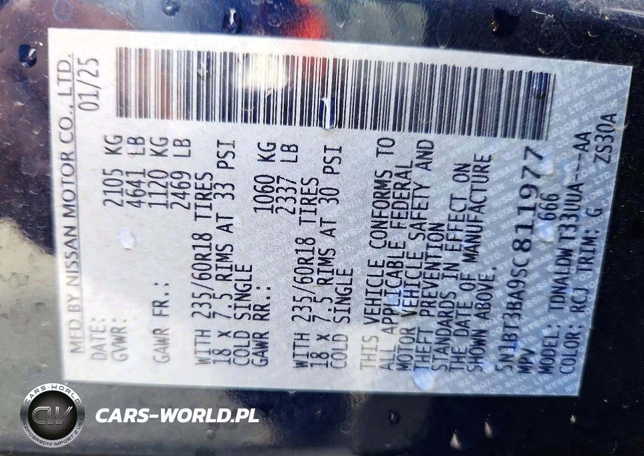 2025 Nissan Rogue Sv VIN:5N1BT3BA9SC811977 - 13