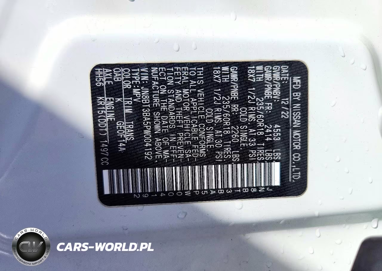 2023 Nissan Rogue Sv VIN:JN8BT3BA5PW004192 - 12