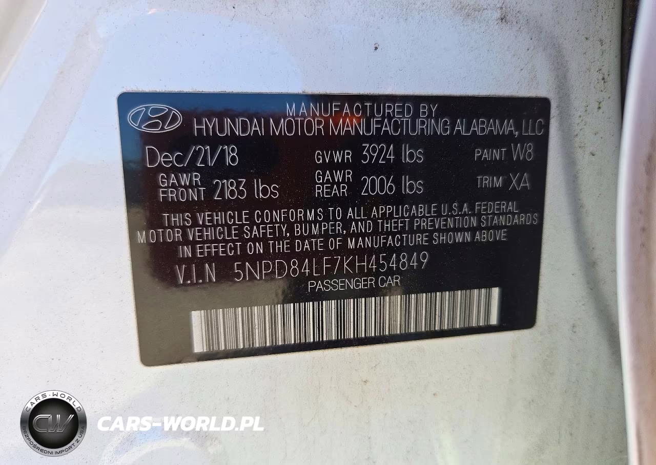 2019 Hyundai Elantra Sel VIN:5NPD84LF7KH454849 - 12