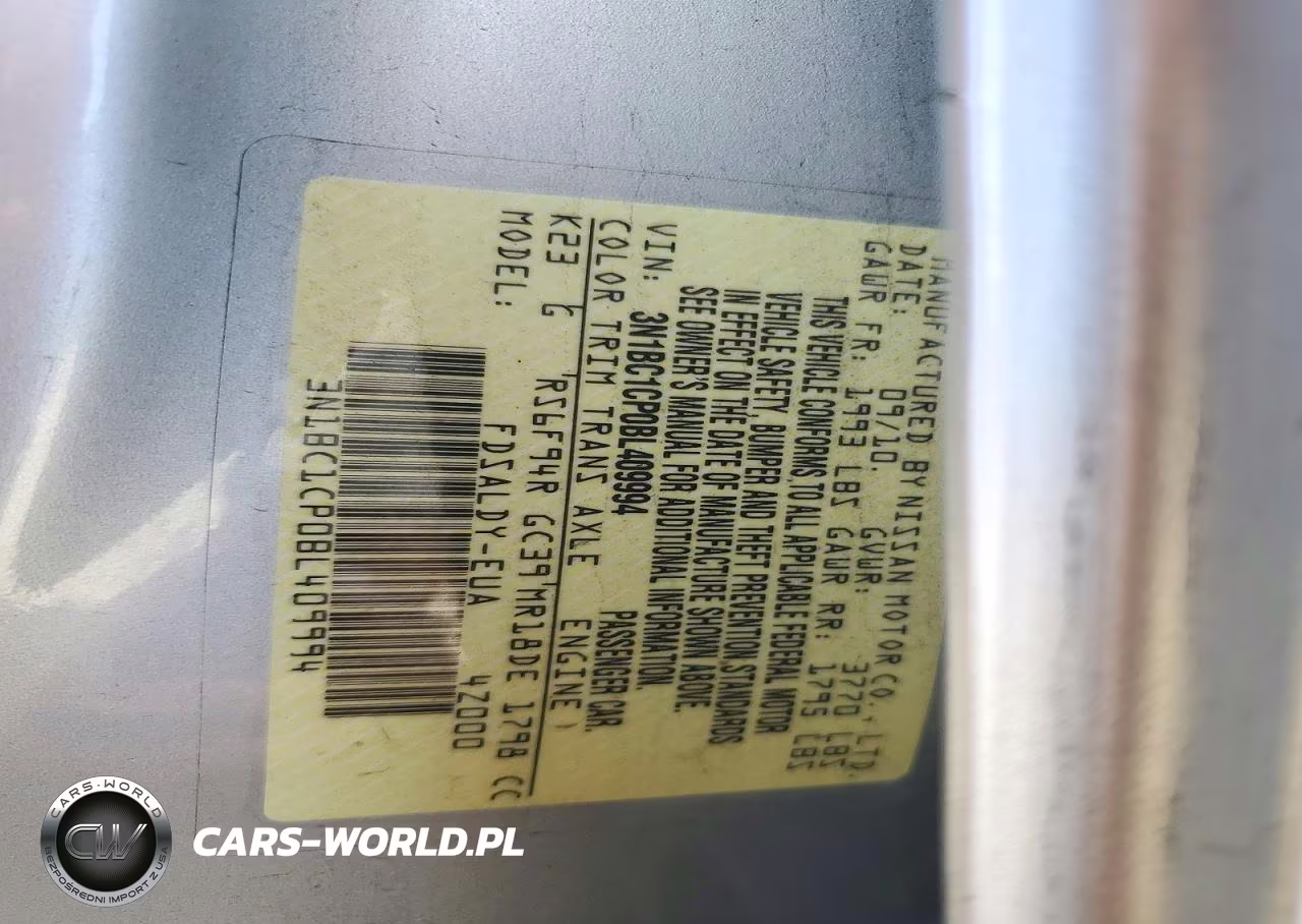 2011 Nissan Versa 1.8 S VIN:3N1BC1CP0BL409994 - 13