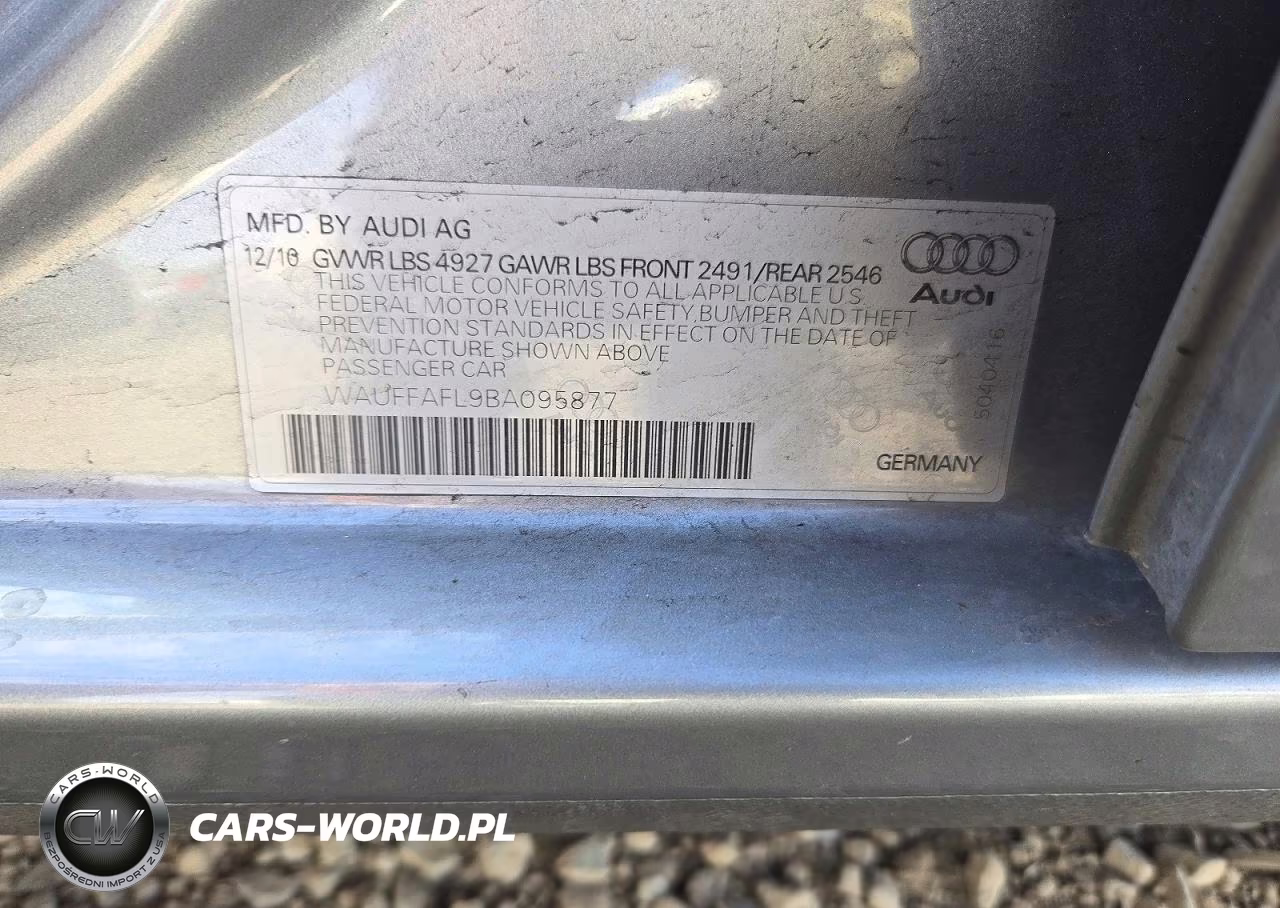 2011 Audi A4 Premium Plus VIN:WAUFFAFL9BA095877 - 12