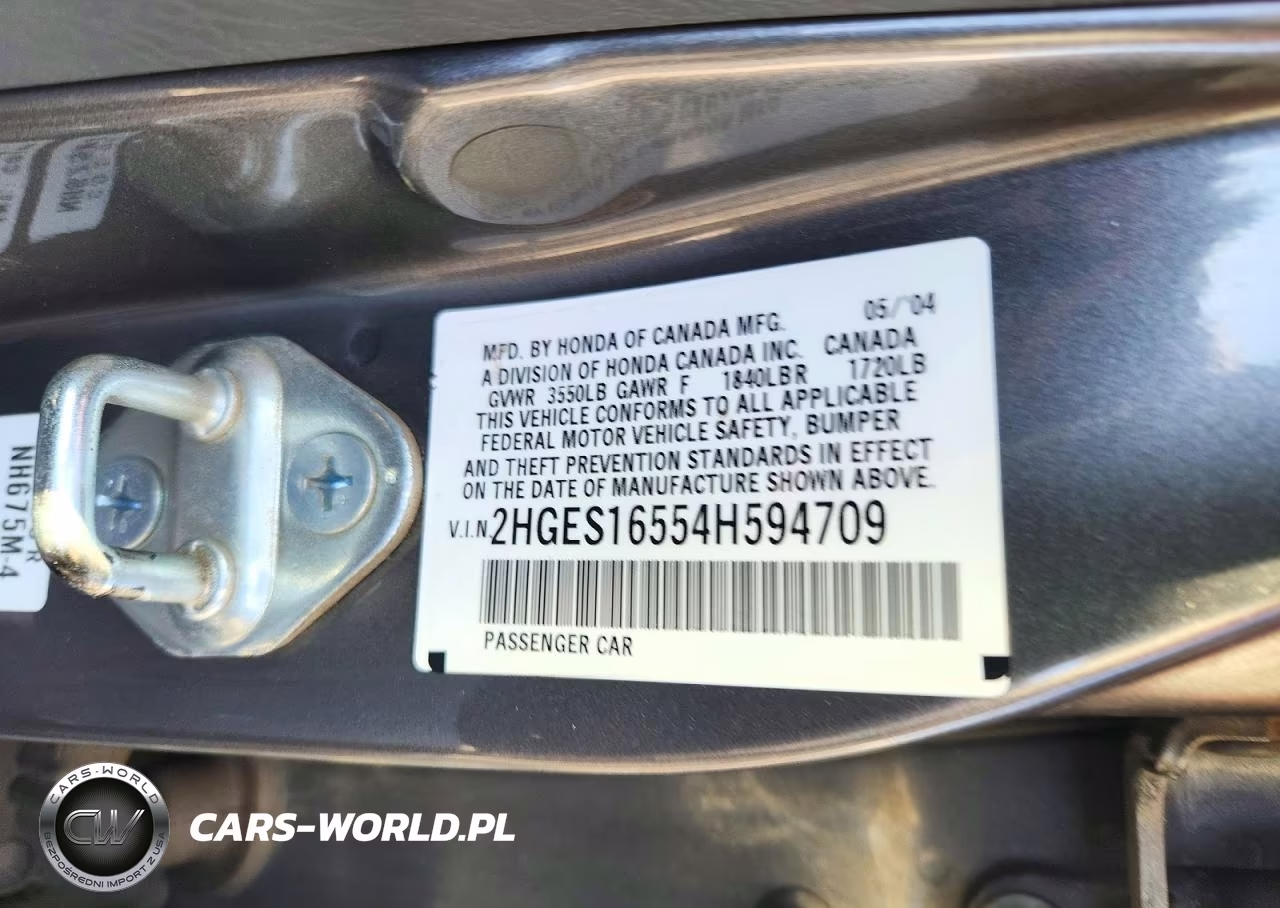 2004 Honda Civic Lx VIN:2HGES16554H594709 - 12