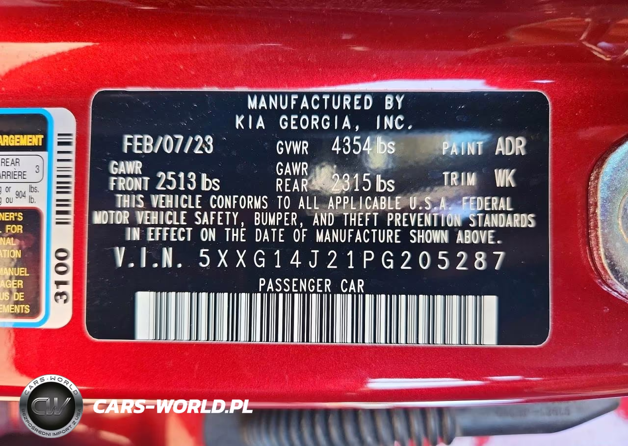 2023 Kia K5 Lxs VIN:5XXG14J21PG205287 - 12