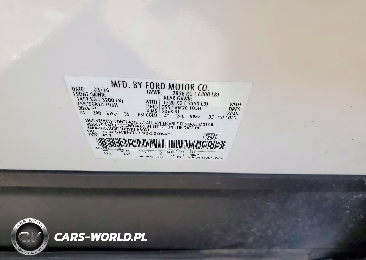 2016 Ford Explorer Platinum VIN:1FM5K8HT0GGC59646 - 14