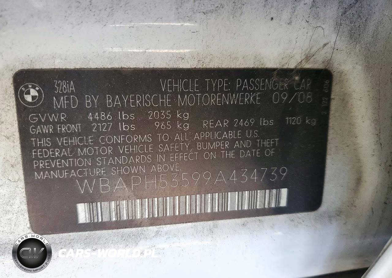 2009 BMW 328 I Sulev VIN:WBAPH53599A434739 - 12
