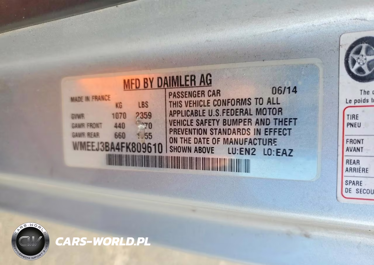 2015 Smart Fortwo Pure VIN:WMEEJ3BA4FK809610 - 12