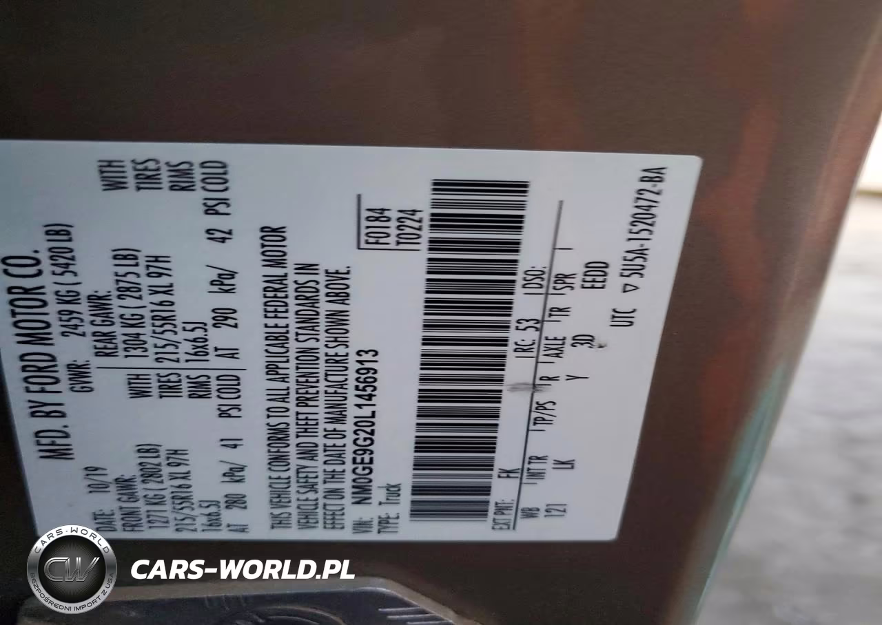 2020 Ford Transit Connect Titanium VIN:NM0GE9G20L1456913 - 13