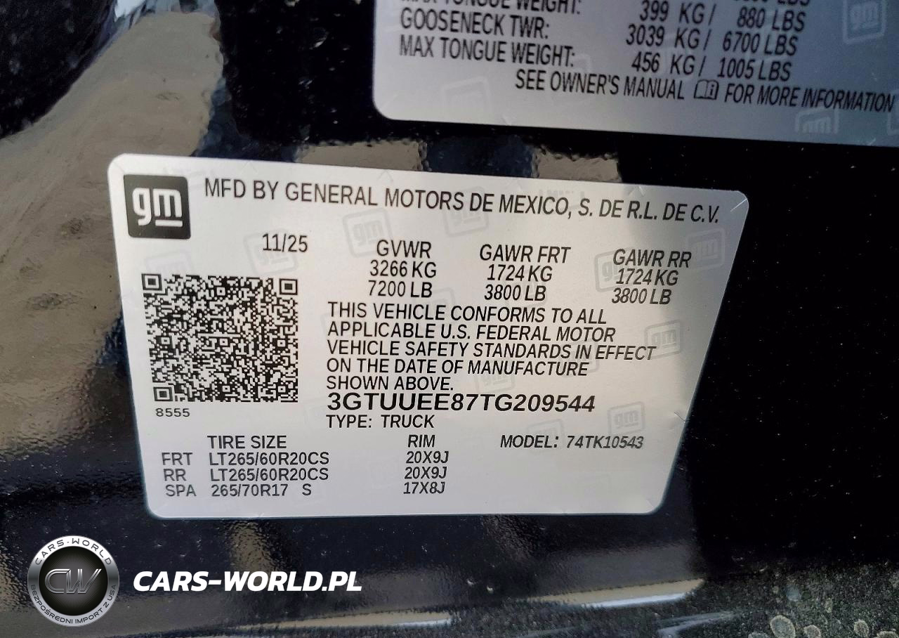 2026 GMC Sierra K1500 At4 VIN:3GTUUEE87TG209544 - 12