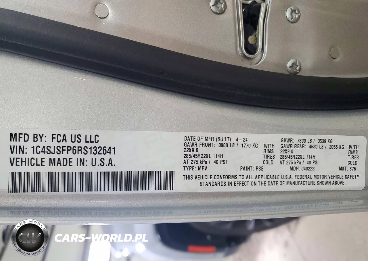 2024 JEEP GRAND WAGONEER L SERIES II 4X4 VIN:1C4SJSFP6RS132641 - 13