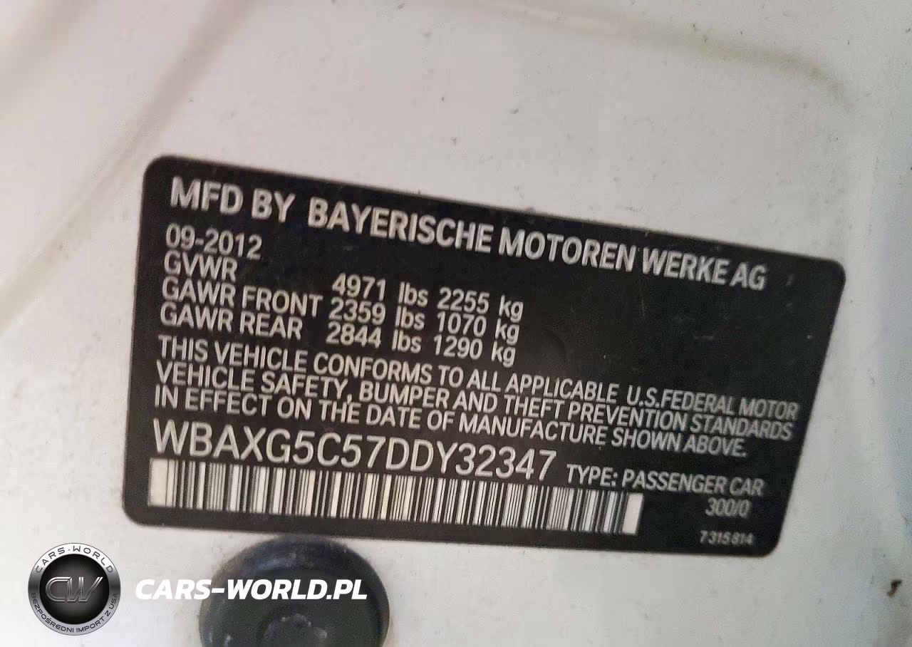 2013 BMW 528 I VIN:WBAXG5C57DDY32347 - 12
