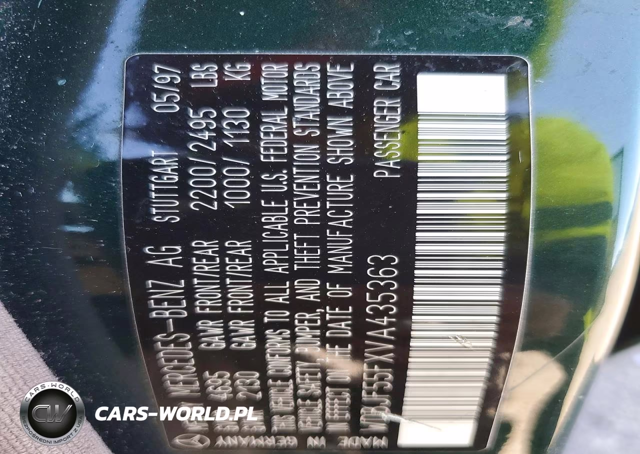 1997 Mercedes-Benz E-Class E320 VIN:WDBJF55FXVA435363 - 12