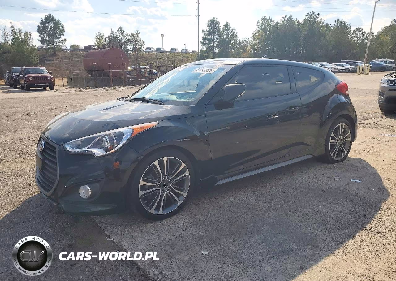 2017 Hyundai Veloster Turbo VIN:KMHTC6AE9HU309466 - 1