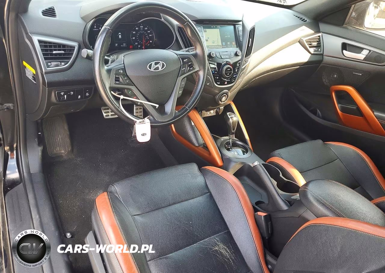 2017 Hyundai Veloster Turbo VIN:KMHTC6AE9HU309466 - 8