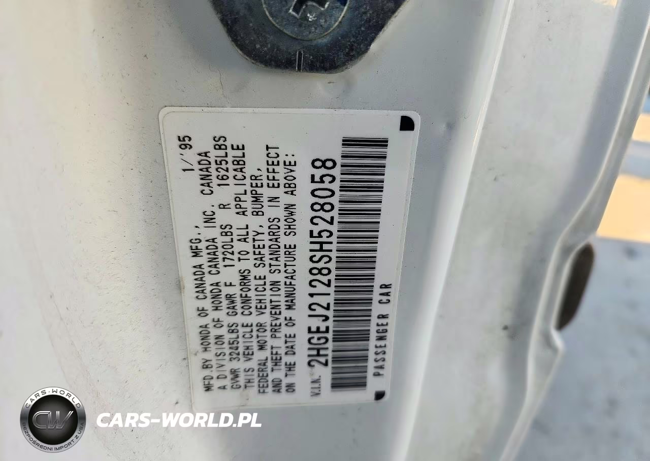 1995 Honda Civic Dx VIN:2HGEJ2128SH528058 - 12