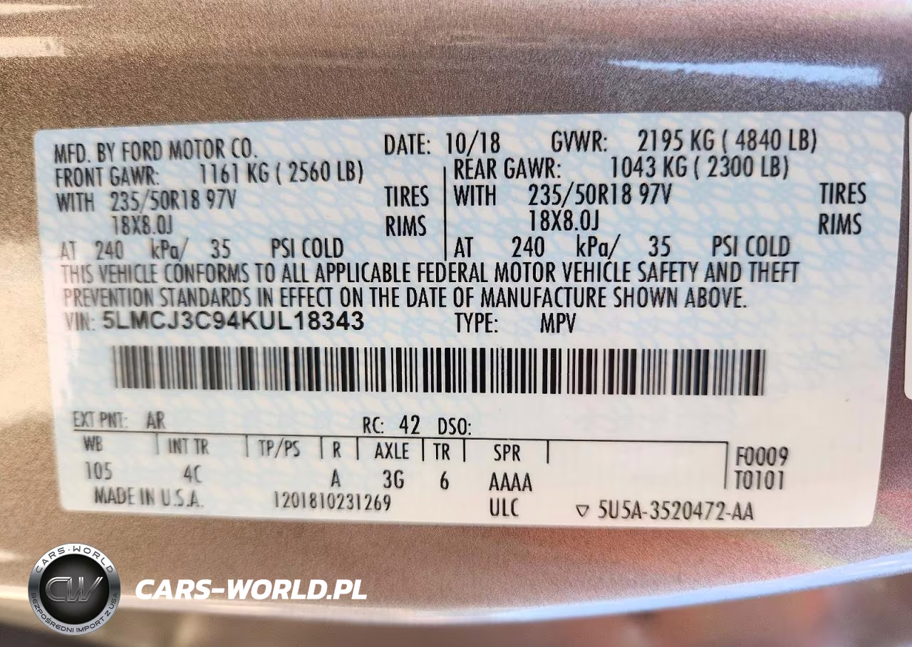 2019 Lincoln Mkc Reserve VIN:5LMCJ3C94KUL18343 - 13