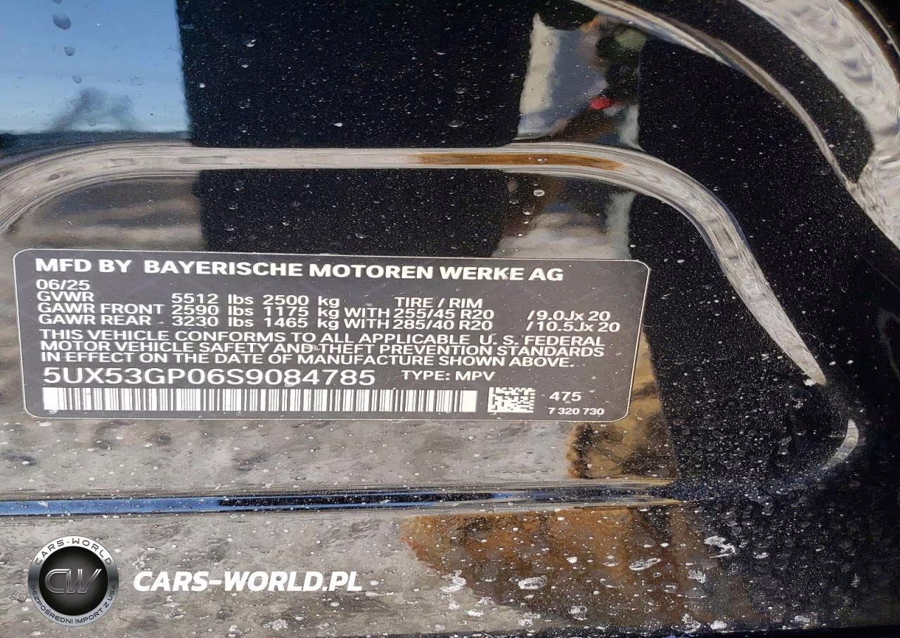 2025 BMW X3 30 xDrive VIN:5UX53GP06S9084785 - 13