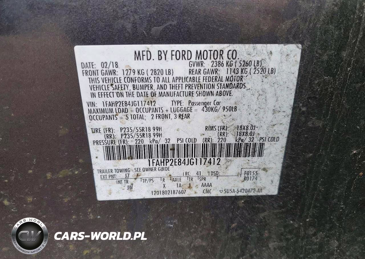 2018 Ford Taurus Sel VIN:1FAHP2E84JG117412 - 12