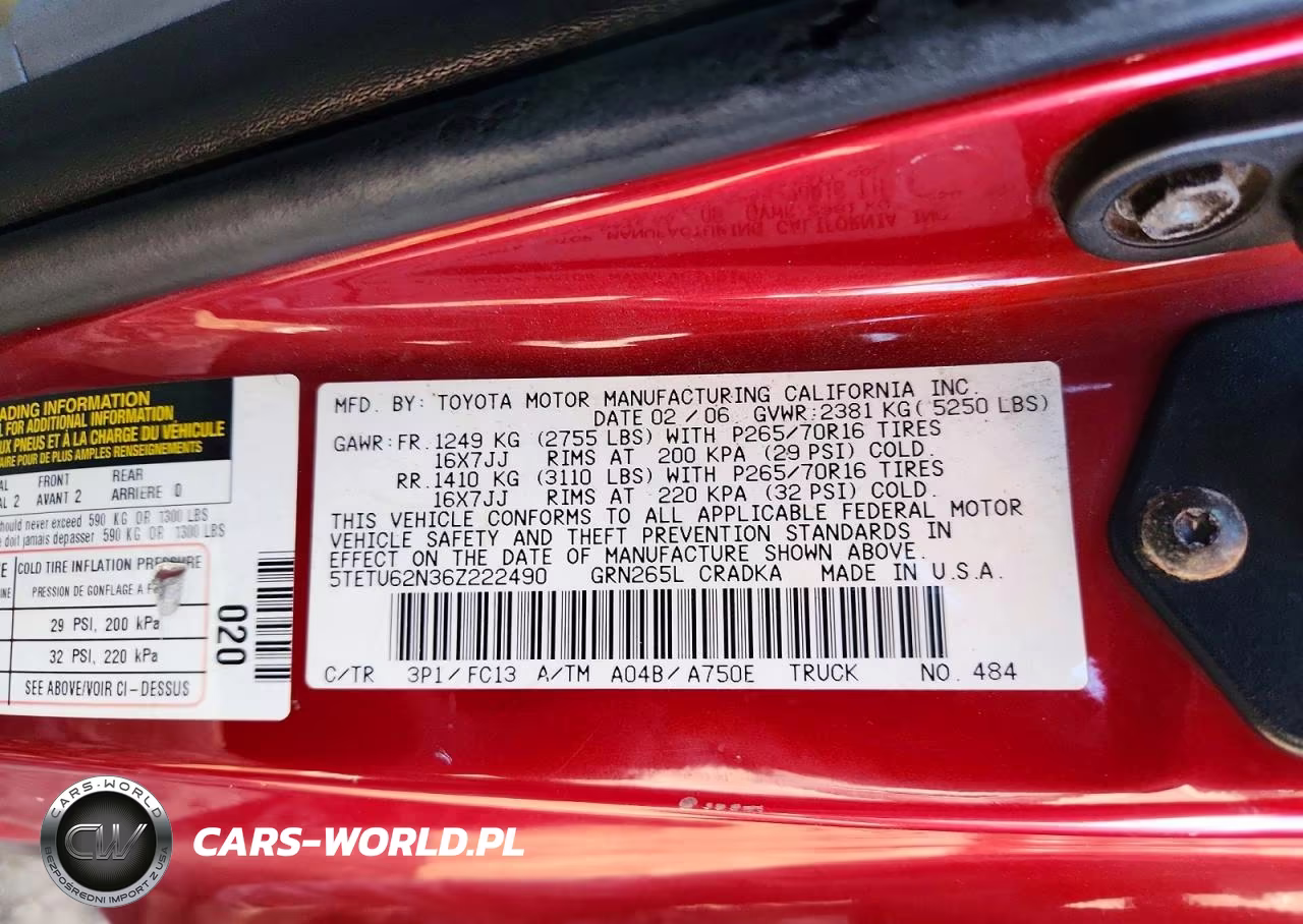 2006 Toyota Tacoma Prerunner Access Cab VIN:5TETU62N36Z222490 - 12