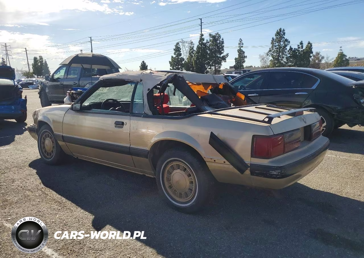 1987 Ford Mustang Lx VIN:1FABP44A0HF226360 - 2
