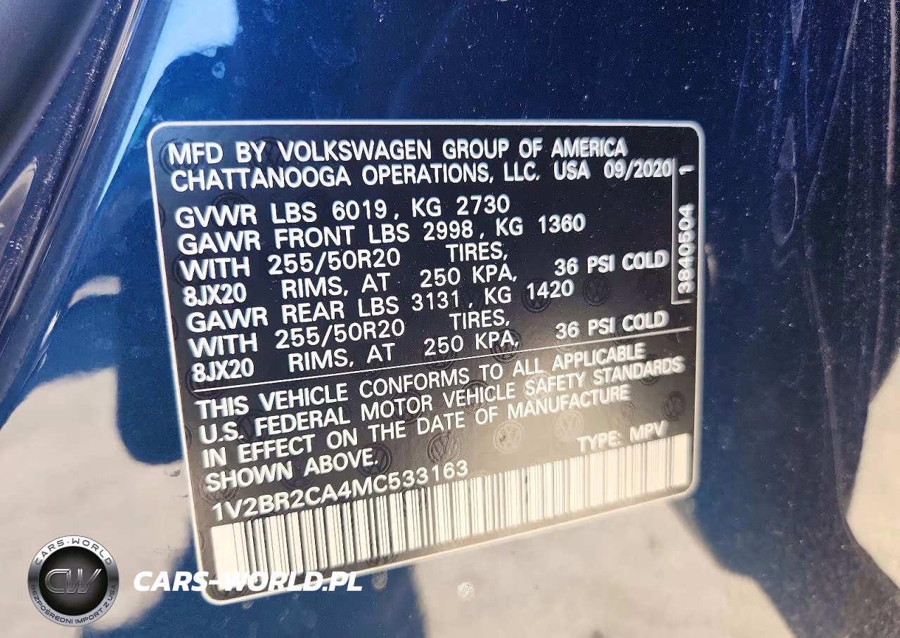 2021 Volkswagen Atlas Sel VIN:1V2BR2CA4MC533163 - 13