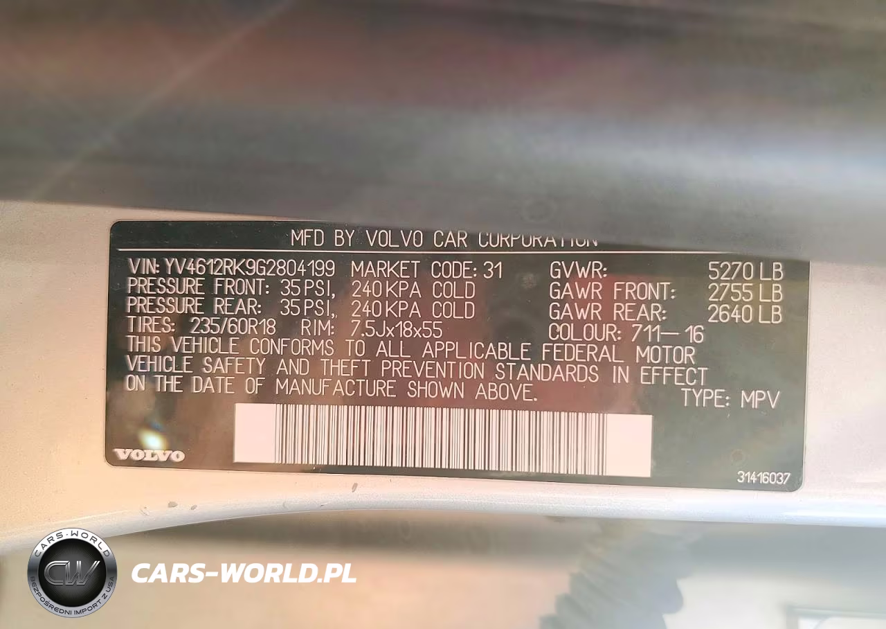 2016 Volvo Xc60 T5 Premier VIN:YV4612RK9G2804199 - 13