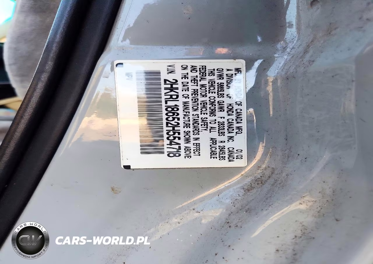 2002 Honda Odyssey Ex VIN:2HKRL18652H554718 - 12