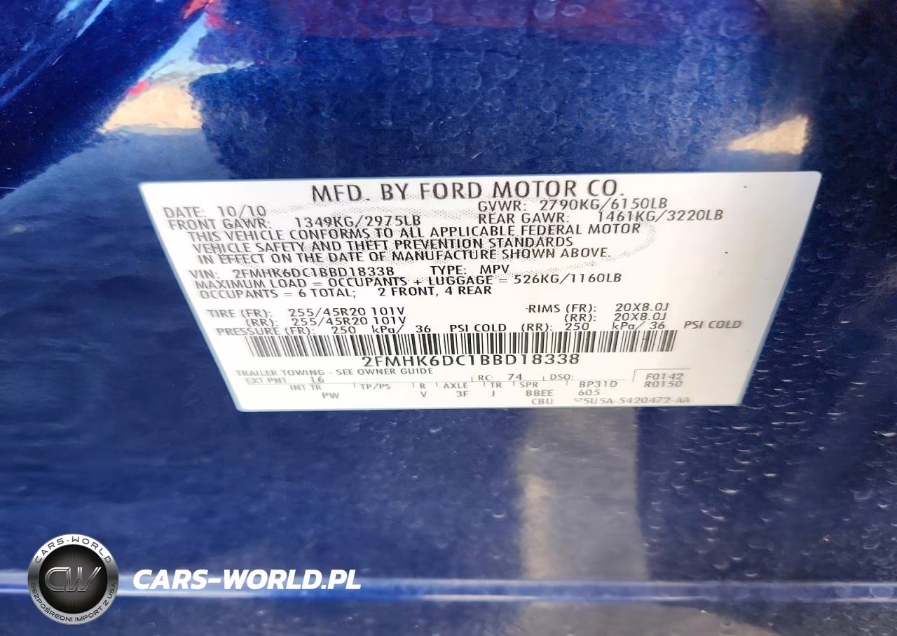 2011 Ford Flex Limited VIN:2FMHK6DC1BBD18338 - 13
