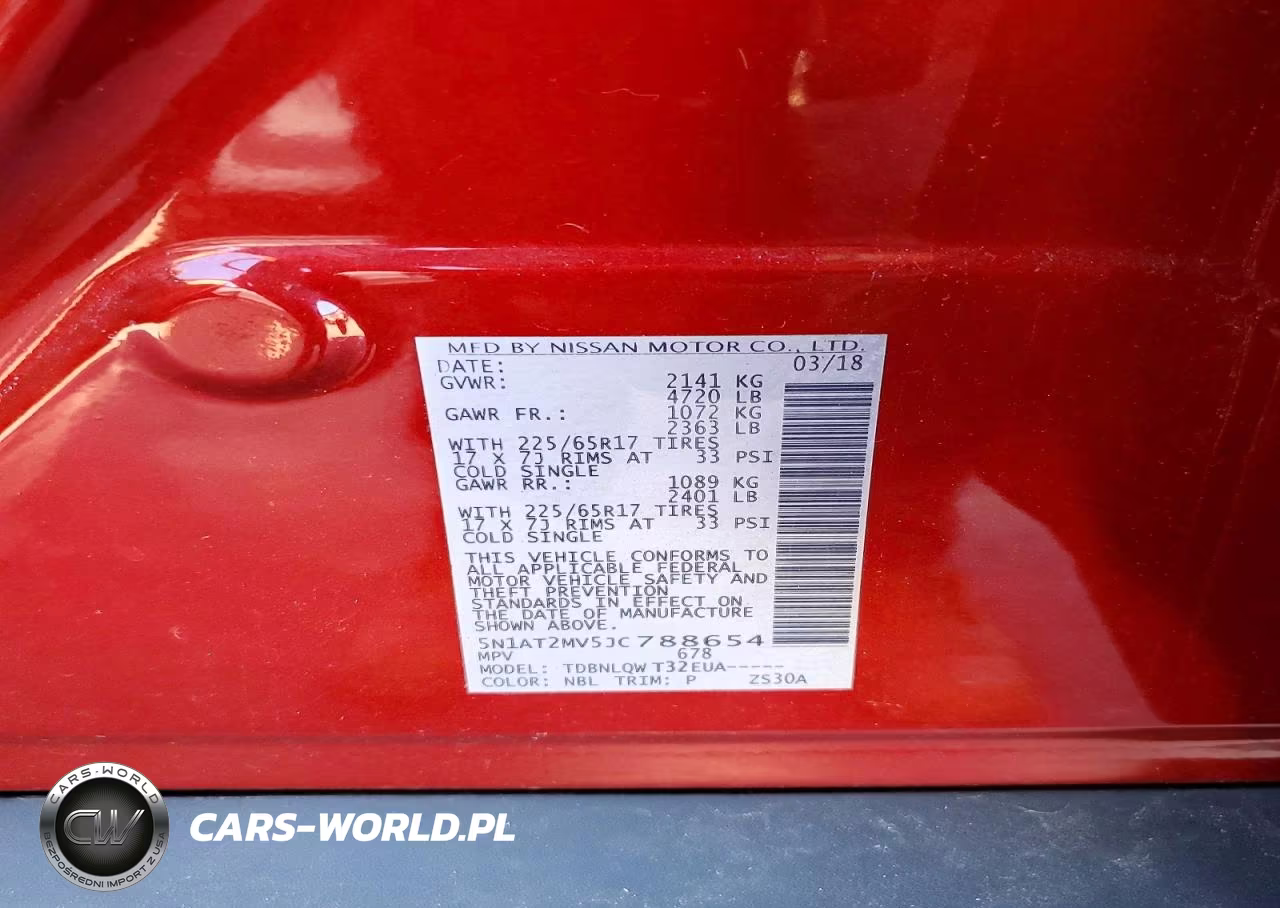 2018 Nissan Rogue Sv VIN:5N1AT2MV5JC788654 - 12