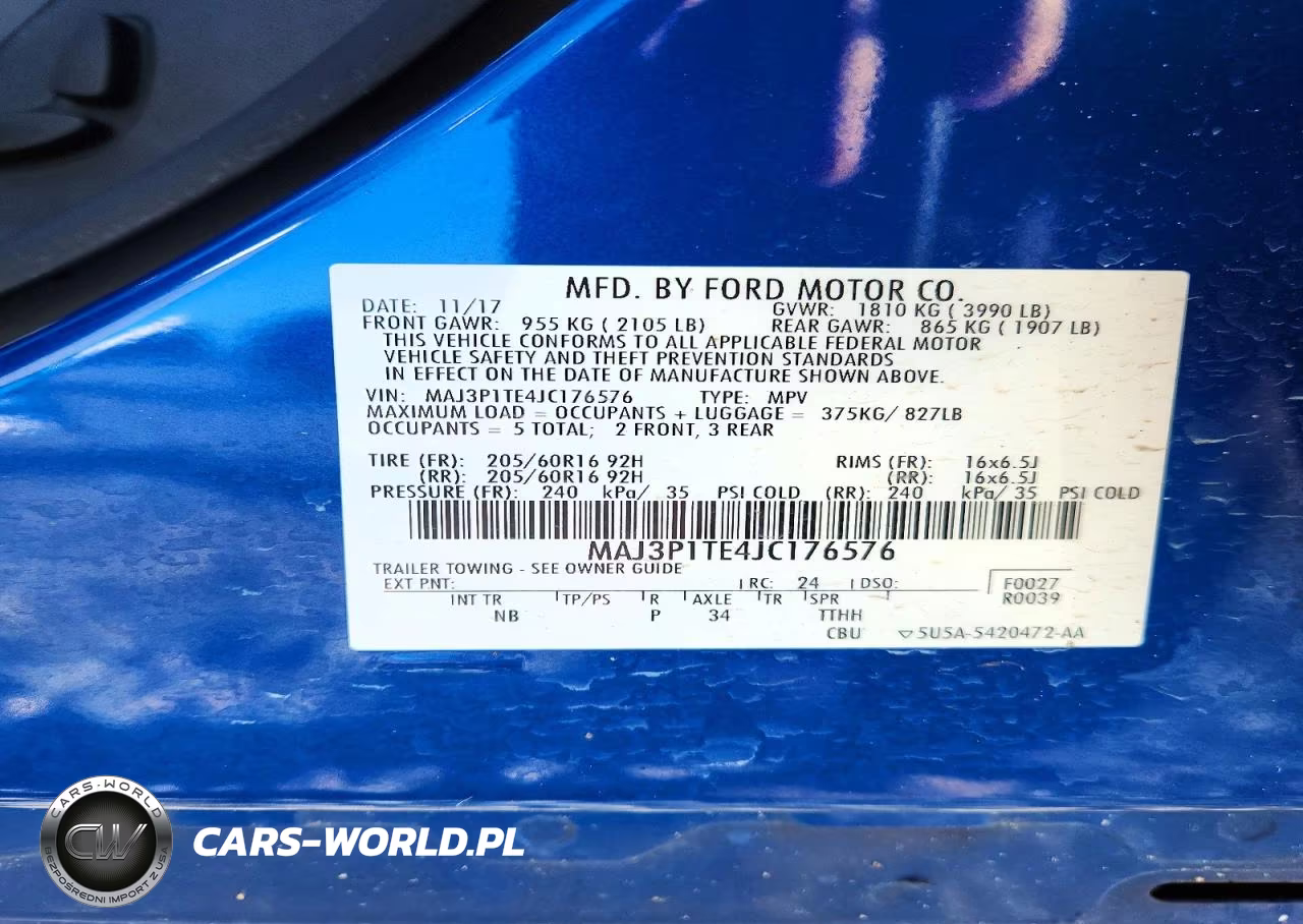 2018 Ford Ecosport Se VIN:MAJ3P1TE4JC176576 - 14
