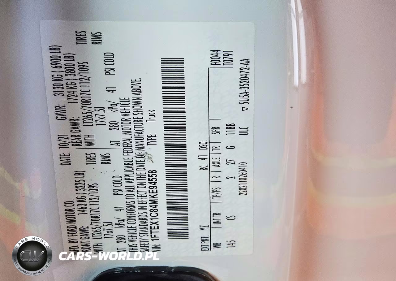 2021 Ford F150 Super Cab VIN:1FTEX1C84MKE94558 - 12