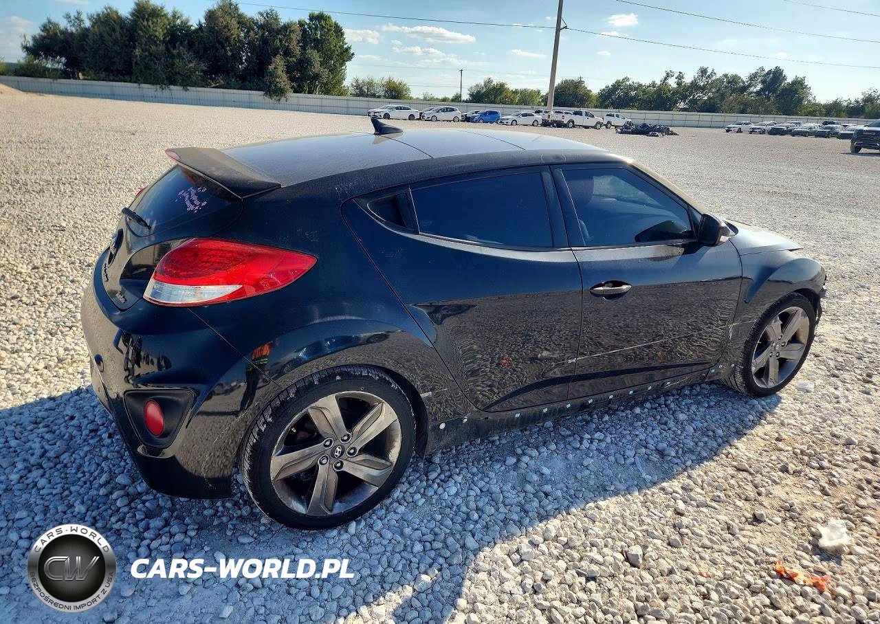 2014 Hyundai Veloster Turbo VIN:KMHTC6AE2EU210158 - 3