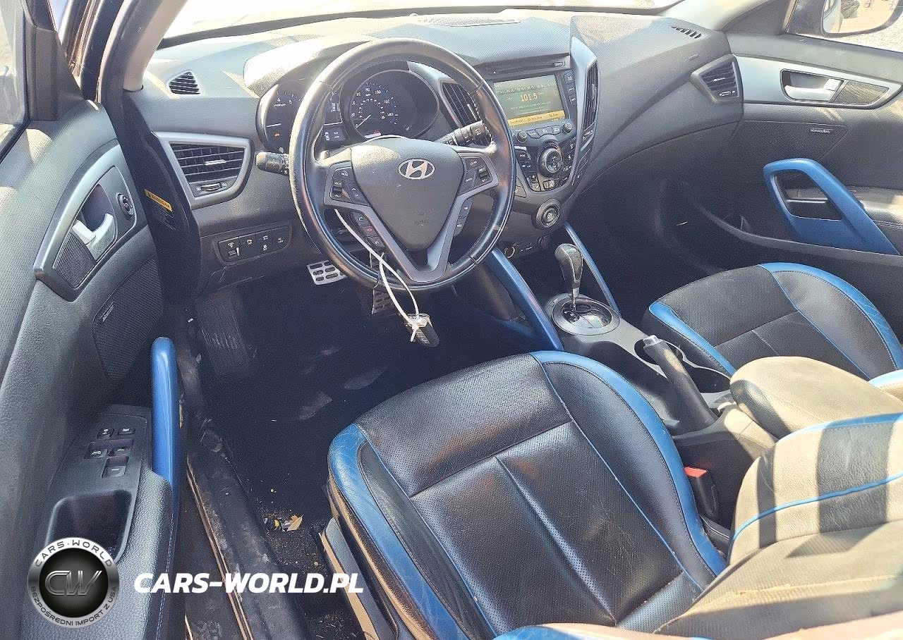 2014 Hyundai Veloster Turbo VIN:KMHTC6AE2EU210158 - 8