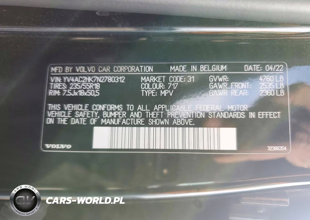 2022 Volvo Xc40 T4 Momentum VIN:YV4AC2HK7N2780312 - 13