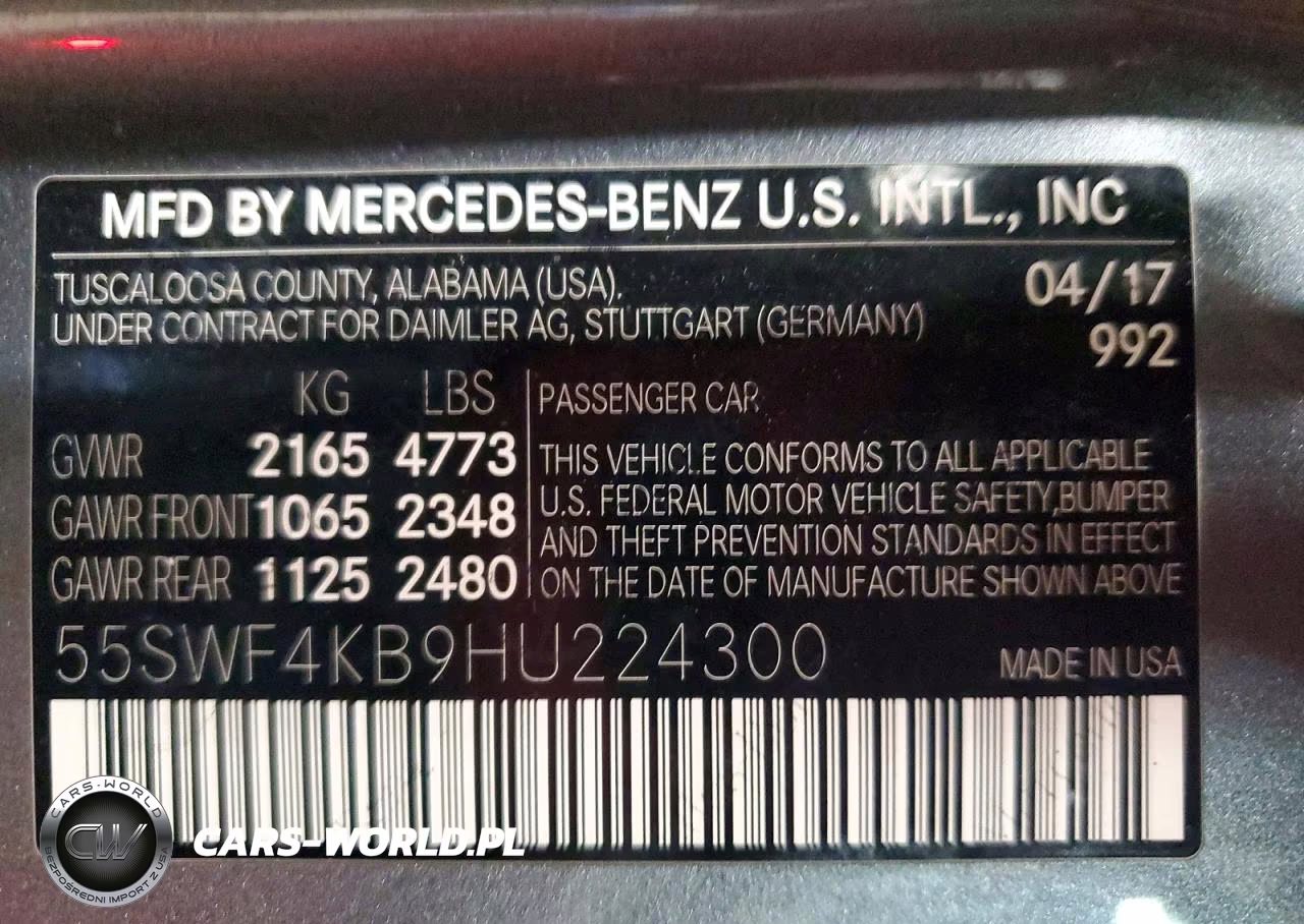 2017 Mercedes-Benz C 300 4Matic VIN:55SWF4KB9HU224300 - 12