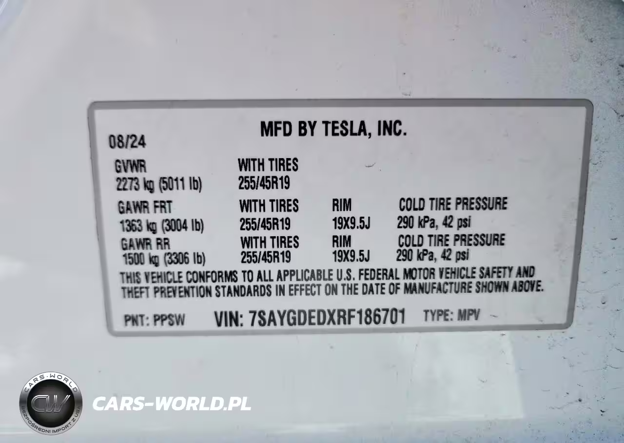2024 Tesla Model Y VIN:7SAYGDEDXRF186701 - 13