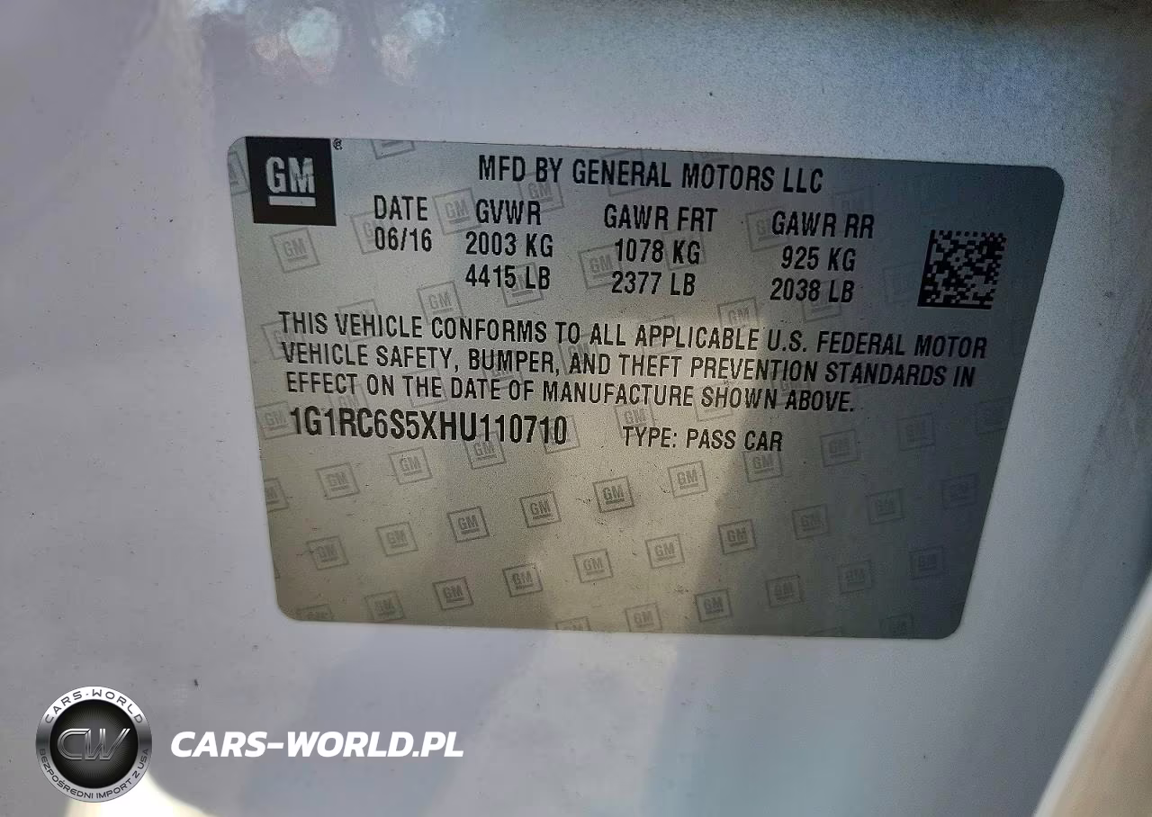 2017 Chevrolet Volt Lt VIN:1G1RC6S5XHU110710 - 12