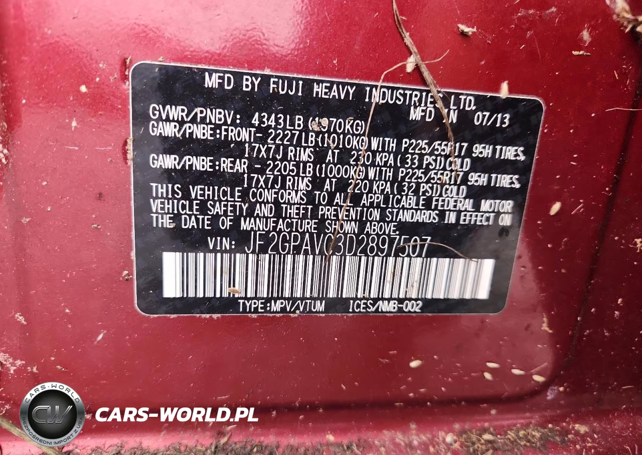 2013 Subaru Xv Crosstrek 2.0 Premium VIN:JF2GPAVC3D2897507 - 13
