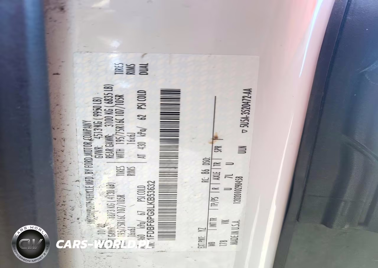 2020 Ford Transit T-350 Hd Box Truck VIN:1FDBF6PG8LKB53632 - 13