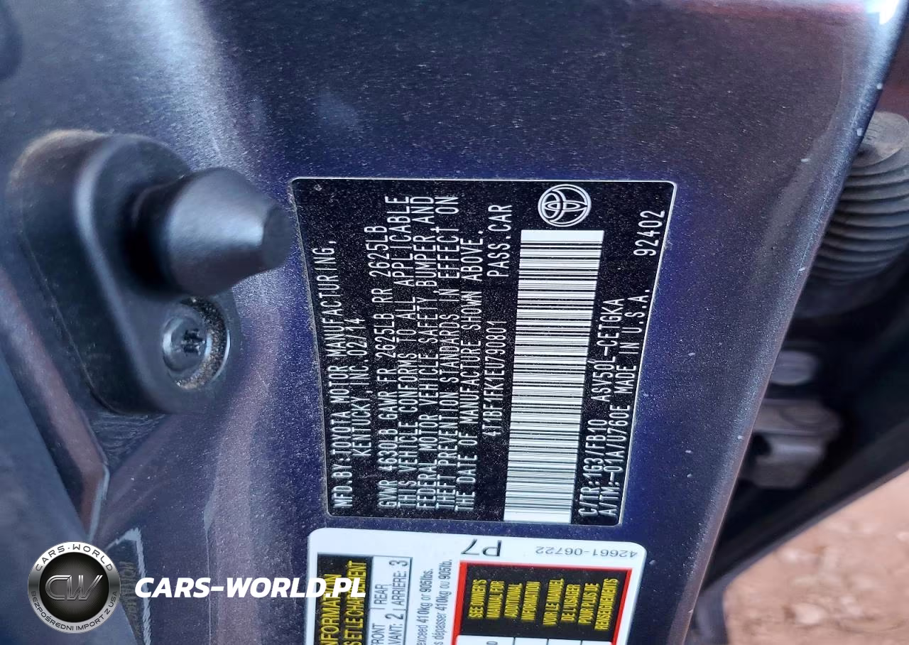 2014 Toyota Camry Xle VIN:4T1BF1FK1EU790801 - 13