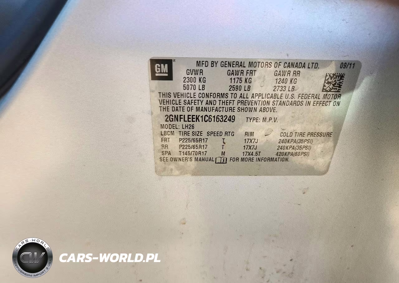 2012 Chevrolet Equinox Lt VIN:2GNFLEEK1C6163249 - 13