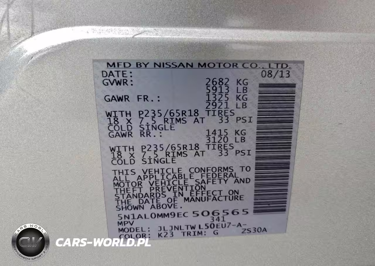 2014 Infiniti Qx60 VIN:5N1AL0MM9EC506565 - 13