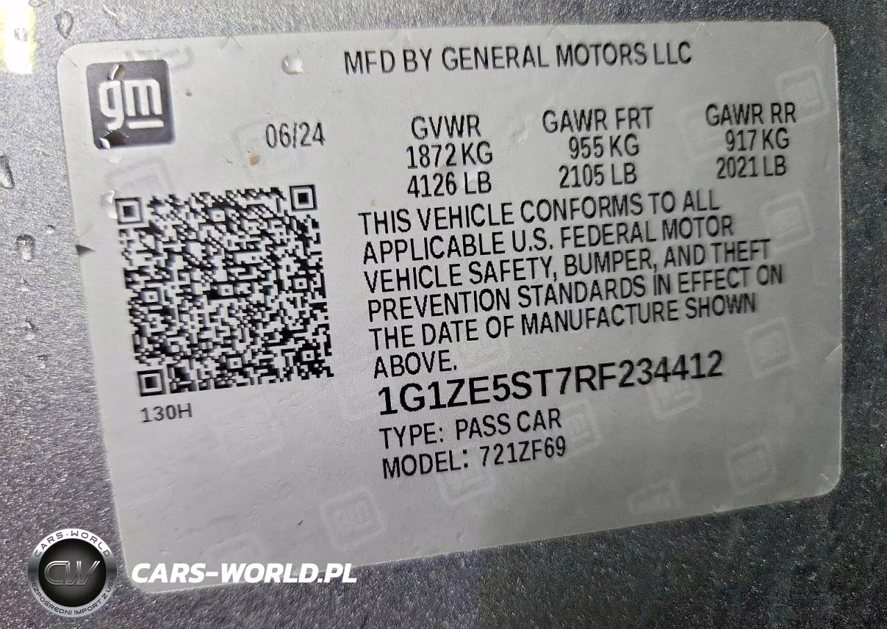 2024 Chevrolet Malibu Premier VIN:1G1ZE5ST7RF234412 - 12