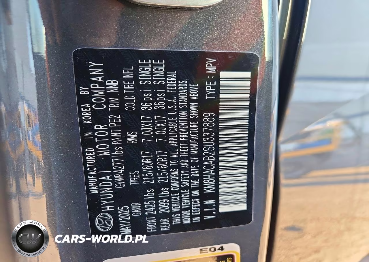 2025 Hyundai Kona Se VIN:KM8HACAB2SU337889 - 12